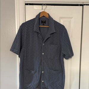 Todd Snyder Blue Short Sleeve Shirt